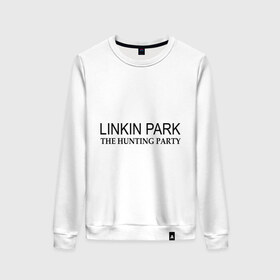 Женский свитшот хлопок с принтом Linkin Park The hunting party в Белгороде, 100% хлопок | прямой крой, круглый вырез, на манжетах и по низу широкая трикотажная резинка  | hunting | linkin | park | party