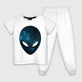 Детская пижама хлопок с принтом Инопланетный разум в Белгороде, 100% хлопок |  брюки и футболка прямого кроя, без карманов, на брюках мягкая резинка на поясе и по низу штанин
 | астронавт | галактика | голова | звезды | инопланетянин | космос | пришелец