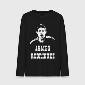 Мужской лонгслив хлопок с принтом James Rodriguez в Белгороде, 100% хлопок |  | columbia | football | james | rodriguez | колумбия | родригес | футбол | хамес