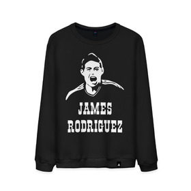 Мужской свитшот хлопок с принтом James Rodriguez в Белгороде, 100% хлопок |  | columbia | football | james | rodriguez | колумбия | родригес | футбол | хамес