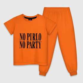 Детская пижама хлопок с принтом No Pirlo,no party в Белгороде, 100% хлопок |  брюки и футболка прямого кроя, без карманов, на брюках мягкая резинка на поясе и по низу штанин
 | no party | no pirlo | мяч | спорт | футбол