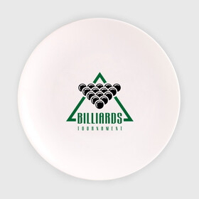Тарелка с принтом Billiards tournament в Белгороде, фарфор | диаметр - 210 мм
диаметр для нанесения принта - 120 мм | billiard | cue | league | pro | sports | tournament | бильярд | биток | кий | пул | турнир | шар