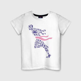 Детская футболка хлопок с принтом Победа (спортивная абстракция) в Белгороде, 100% хлопок | круглый вырез горловины, полуприлегающий силуэт, длина до линии бедер | победа | спорт | спортивная