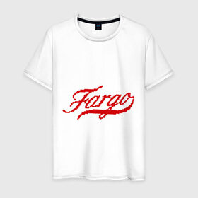 Мужская футболка хлопок с принтом Fargo в Белгороде, 100% хлопок | прямой крой, круглый вырез горловины, длина до линии бедер, слегка спущенное плечо. | Тематика изображения на принте: fargo
