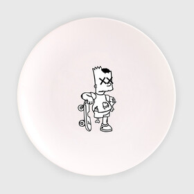 Тарелка с принтом Bart Simpsons zombie в Белгороде, фарфор | диаметр - 210 мм
диаметр для нанесения принта - 120 мм | bart | bart simpsons zombie | кино