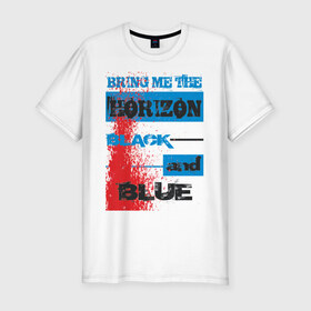 Мужская футболка премиум с принтом Bring Me The Horizon в Белгороде, 92% хлопок, 8% лайкра | приталенный силуэт, круглый вырез ворота, длина до линии бедра, короткий рукав | 