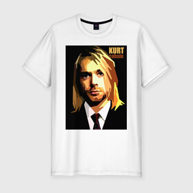 Мужская футболка премиум с принтом Nirvana в Белгороде, 92% хлопок, 8% лайкра | приталенный силуэт, круглый вырез ворота, длина до линии бедра, короткий рукав | 