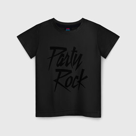 Детская футболка хлопок с принтом Party Rock в Белгороде, 100% хлопок | круглый вырез горловины, полуприлегающий силуэт, длина до линии бедер | 