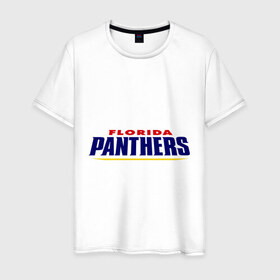 Мужская футболка хлопок с принтом HC Florida Panthers Sign в Белгороде, 100% хлопок | прямой крой, круглый вырез горловины, длина до линии бедер, слегка спущенное плечо. | club | florida | hockey | panthers | клуб | хоккей