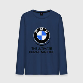 Мужской лонгслив хлопок с принтом BMW Driving Machine в Белгороде, 100% хлопок |  | bmw | driving | machine | ultimate