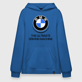 Худи SuperOversize хлопок с принтом BMW Driving Machine в Белгороде, 70% хлопок, 30% полиэстер, мягкий начес внутри | карман-кенгуру, эластичная резинка на манжетах и по нижней кромке, двухслойный капюшон
 | bmw | driving | machine | ultimate