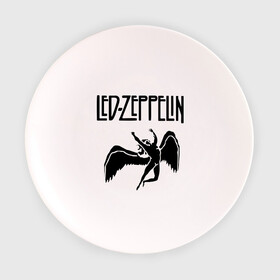 Тарелка 3D с принтом Led Zeppelin в Белгороде, фарфор | диаметр - 210 мм
диаметр для нанесения принта - 120 мм | Тематика изображения на принте: led zeppelin