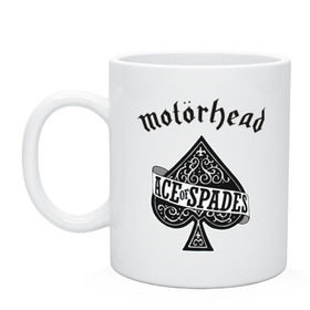 Кружка с принтом Motorhead ace of spades в Белгороде, керамика | объем — 330 мл, диаметр — 80 мм. Принт наносится на бока кружки, можно сделать два разных изображения | motorhead
