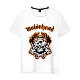 Мужская футболка хлопок с принтом Motorhead в Белгороде, 100% хлопок | прямой крой, круглый вырез горловины, длина до линии бедер, слегка спущенное плечо. | Тематика изображения на принте: motorhead