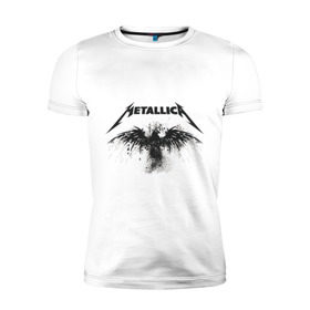 Мужская футболка премиум с принтом Metallica в Белгороде, 92% хлопок, 8% лайкра | приталенный силуэт, круглый вырез ворота, длина до линии бедра, короткий рукав | metallica | музыка | рок