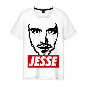 Мужская футболка хлопок с принтом Breaking Bad - Jesse Pinkman в Белгороде, 100% хлопок | прямой крой, круглый вырез горловины, длина до линии бедер, слегка спущенное плечо. | breaking bad | jesse pinkman | сериалы