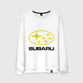 Мужской свитшот хлопок с принтом Subaru Logo в Белгороде, 100% хлопок |  | logo | subaru | автомобиль | логотип | марка | субару
