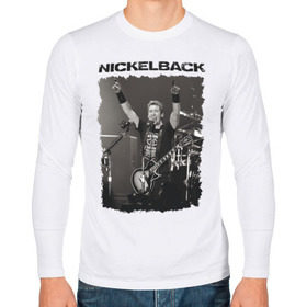 Мужской лонгслив хлопок с принтом Nickelback в Белгороде, 100% хлопок |  | nickelback | альтернативный | рок | хард