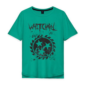 Мужская футболка хлопок Oversize с принтом Whitechapel в Белгороде, 100% хлопок | свободный крой, круглый ворот, “спинка” длиннее передней части | deathcore | whitechapel | дэткор | метал