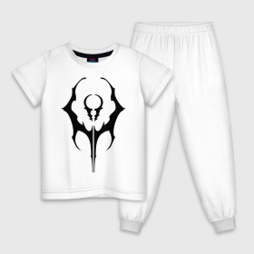Детская пижама хлопок с принтом Kain Symbol в Белгороде, 100% хлопок |  брюки и футболка прямого кроя, без карманов, на брюках мягкая резинка на поясе и по низу штанин
 | kain | legacy of kain | symbol | каин | наследие | символ