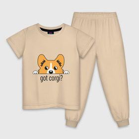 Детская пижама хлопок с принтом Got Corgi в Белгороде, 100% хлопок |  брюки и футболка прямого кроя, без карманов, на брюках мягкая резинка на поясе и по низу штанин
 | got corgi | корги | пес | собака