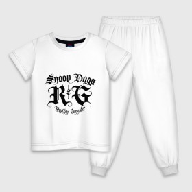 Детская пижама хлопок с принтом Snoop Dogg в Белгороде, 100% хлопок |  брюки и футболка прямого кроя, без карманов, на брюках мягкая резинка на поясе и по низу штанин
 | rap | snoop dogg | музыка | рэп | снуп дог