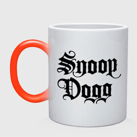 Кружка хамелеон с принтом Snoop Dogg в Белгороде, керамика | меняет цвет при нагревании, емкость 330 мл | rap | snoop dogg | музыка | рэп | снуп дог
