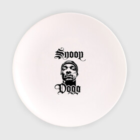 Тарелка с принтом Snoop Dogg в Белгороде, фарфор | диаметр - 210 мм
диаметр для нанесения принта - 120 мм | rap | snoop dogg | музыка | рэп | снуп дог