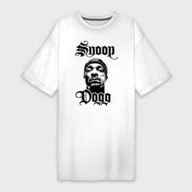 Платье-футболка хлопок с принтом Snoop Dogg в Белгороде,  |  | rap | snoop dogg | музыка | рэп | снуп дог