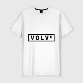 Мужская футболка премиум с принтом Volvo в Белгороде, 92% хлопок, 8% лайкра | приталенный силуэт, круглый вырез ворота, длина до линии бедра, короткий рукав | valve | volvo | логотип