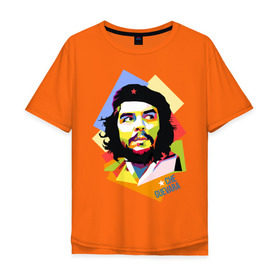 Мужская футболка хлопок Oversize с принтом Che Guevara в Белгороде, 100% хлопок | свободный крой, круглый ворот, “спинка” длиннее передней части | че гевара