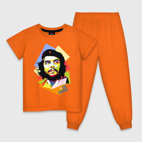 Детская пижама хлопок с принтом Che Guevara в Белгороде, 100% хлопок |  брюки и футболка прямого кроя, без карманов, на брюках мягкая резинка на поясе и по низу штанин
 | че гевара
