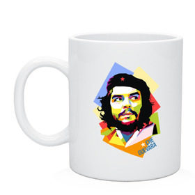 Кружка с принтом Che Guevara в Белгороде, керамика | объем — 330 мл, диаметр — 80 мм. Принт наносится на бока кружки, можно сделать два разных изображения | Тематика изображения на принте: че гевара