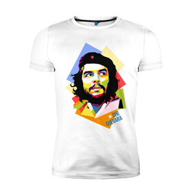 Мужская футболка премиум с принтом Che Guevara в Белгороде, 92% хлопок, 8% лайкра | приталенный силуэт, круглый вырез ворота, длина до линии бедра, короткий рукав | че гевара