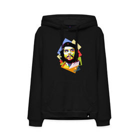 Мужская толстовка хлопок с принтом Che Guevara в Белгороде, френч-терри, мягкий теплый начес внутри (100% хлопок) | карман-кенгуру, эластичные манжеты и нижняя кромка, капюшон с подкладом и шнурком | Тематика изображения на принте: че гевара
