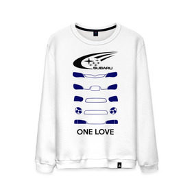 Мужской свитшот хлопок с принтом One love subaru в Белгороде, 100% хлопок |  | logo | one love | sti | subaru | авто | лого | субарик | субару