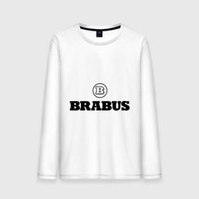 Мужской лонгслив хлопок с принтом Brabus в Белгороде, 100% хлопок |  | benz | brabus | logo | mercedes | авто | брабус | лого | мерс | мерседес бенс