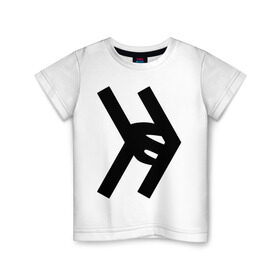Детская футболка хлопок с принтом Smosh logo в Белгороде, 100% хлопок | круглый вырез горловины, полуприлегающий силуэт, длина до линии бедер | blogger | russmosh | smosh | youtube | блоггер | смош | шоу | ютубер