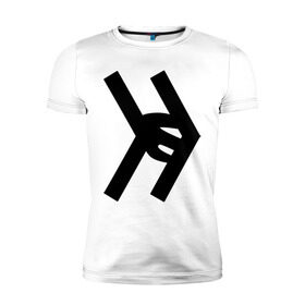 Мужская футболка премиум с принтом Smosh logo в Белгороде, 92% хлопок, 8% лайкра | приталенный силуэт, круглый вырез ворота, длина до линии бедра, короткий рукав | blogger | russmosh | smosh | youtube | блоггер | смош | шоу | ютубер