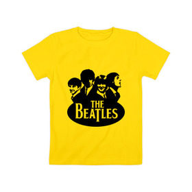 Детская футболка хлопок с принтом The Beatles 1 в Белгороде, 100% хлопок | круглый вырез горловины, полуприлегающий силуэт, длина до линии бедер | beatles | harrison | lennon | mccartmey | starr | битлз