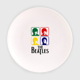 Тарелка с принтом The Beatles в Белгороде, фарфор | диаметр - 210 мм
диаметр для нанесения принта - 120 мм | beatles | битлз | битлы