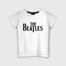Детская футболка хлопок с принтом The Beatles в Белгороде, 100% хлопок | круглый вырез горловины, полуприлегающий силуэт, длина до линии бедер | beatles | битлз
