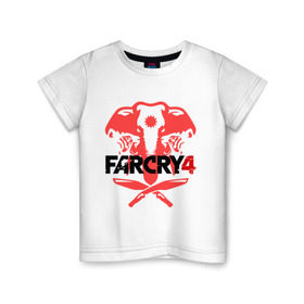 Детская футболка хлопок с принтом Far Cry 4 (1) в Белгороде, 100% хлопок | круглый вырез горловины, полуприлегающий силуэт, длина до линии бедер | cry | far | far cry | ubisoft | край | фар | фаркрай | юбисофт