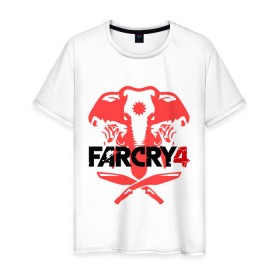 Мужская футболка хлопок с принтом Far Cry 4 (1) в Белгороде, 100% хлопок | прямой крой, круглый вырез горловины, длина до линии бедер, слегка спущенное плечо. | Тематика изображения на принте: cry | far | far cry | ubisoft | край | фар | фаркрай | юбисофт