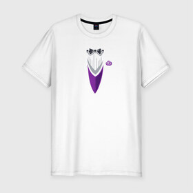Мужская футболка премиум с принтом Костюм жениха в Белгороде, 92% хлопок, 8% лайкра | приталенный силуэт, круглый вырез ворота, длина до линии бедра, короткий рукав | бабочка