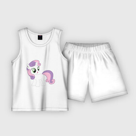 Детская пижама с шортами хлопок с принтом Пони Крошка Бель в Белгороде,  |  | my little pony | бель | крошка | пони