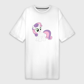Платье-футболка хлопок с принтом Пони Крошка Бель в Белгороде,  |  | my little pony | бель | крошка | пони