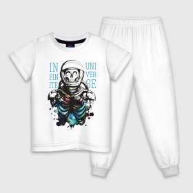 Детская пижама хлопок с принтом Бесконечный космос в Белгороде, 100% хлопок |  брюки и футболка прямого кроя, без карманов, на брюках мягкая резинка на поясе и по низу штанин
 | infinite | interstellar | space | univers | астронавт | бесконечный космос | вселенная | интерстеллар | космонавт