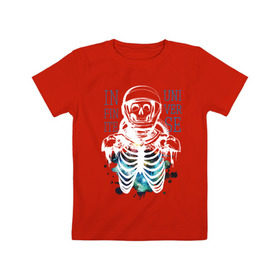 Детская футболка хлопок с принтом Бесконечный космос в Белгороде, 100% хлопок | круглый вырез горловины, полуприлегающий силуэт, длина до линии бедер | infinite | interstellar | space | univers | астронавт | бесконечный космос | вселенная | интерстеллар | космонавт