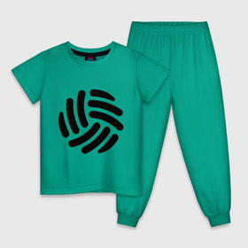Детская пижама хлопок с принтом Волейбольный мячик в Белгороде, 100% хлопок |  брюки и футболка прямого кроя, без карманов, на брюках мягкая резинка на поясе и по низу штанин
 | волейбол